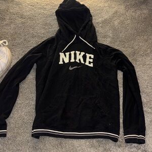 Nike Black and White Pullover Hoodie